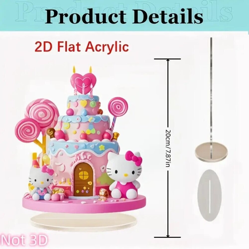 Hello Kitty Candy House Acrylic Standee – Cute 2D Flat Display Decoration - Picture 2 of 5